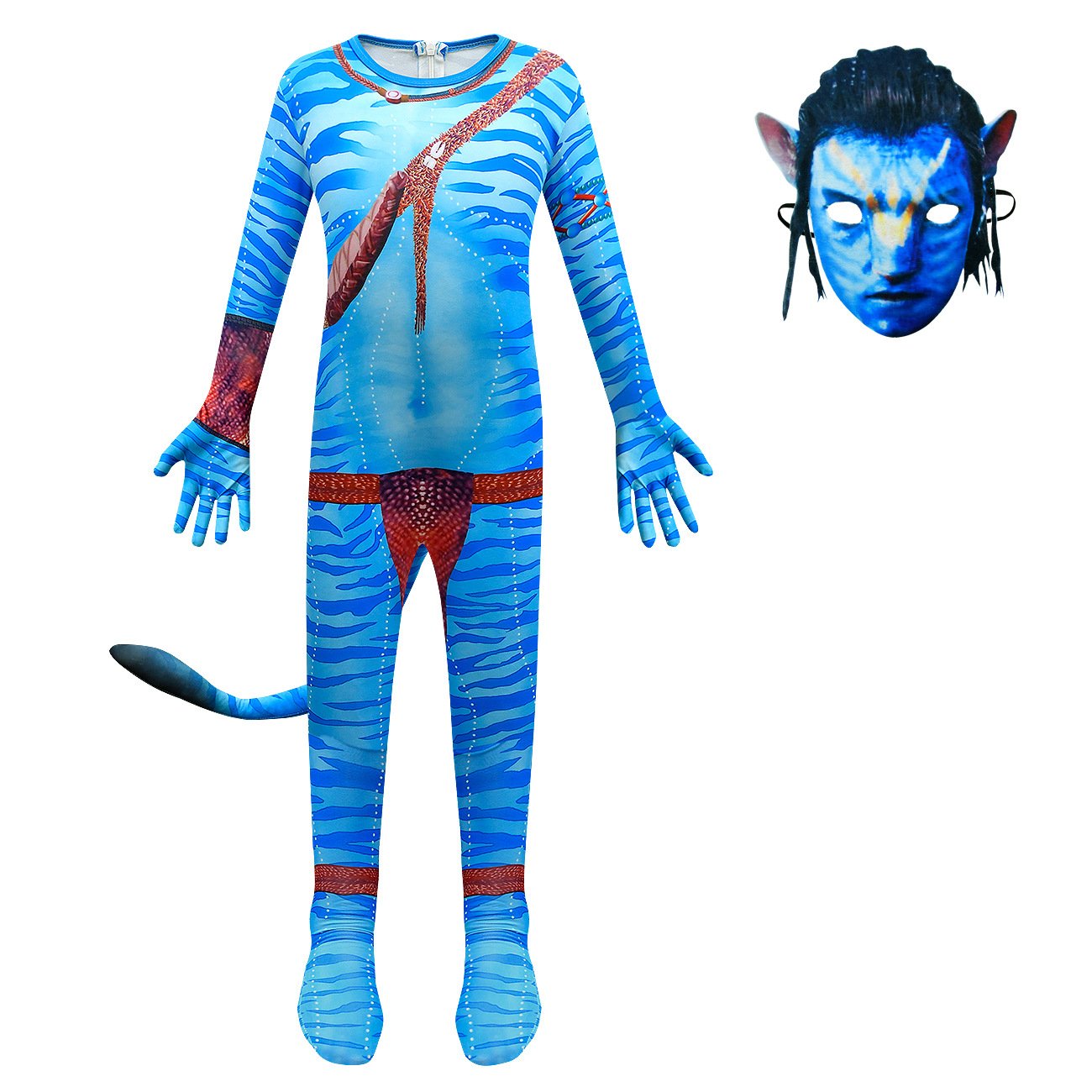 Avatar: The Way of Water Costume Jake Sully Cosplay zentai jumpsuit For ...