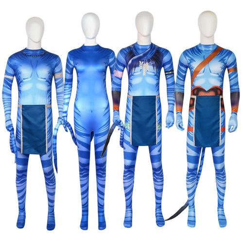 Avatar: The Way of Water Cosplay Costume adult zentai costume Sets Up For kids