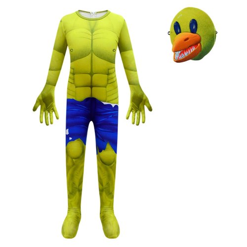 Roblox rainbow friends Cosplay Costume Yellow Monster costume jumpsuit For kids