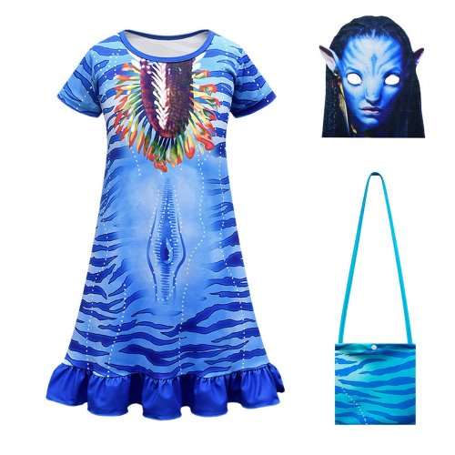 Avatar: The Way of Water Costume Cosplay Pajamas Dress For Kids