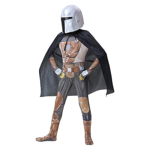Mandalorian The Bounty Hunter cosplay costume zentai jumpsuit Doll Party Halloween Costume for kids