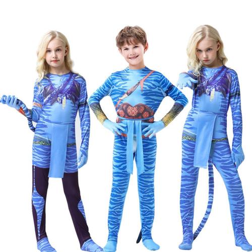 Avatar: The Way of Water Cosplay Costume kids zentai costume jumpsuit
