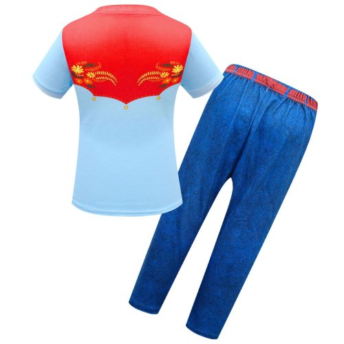 Spirit Lucky Costumes Sets Short Sleeve Trousers Two Piece Set for Girls