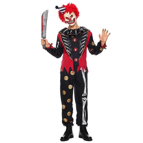 horror clown Cosplay Bone Skull Set Party halloween Costumes for Adult