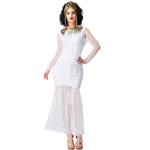Roman Princess Fish Tail Dress Greek Cosplay Costumes Egyptian Mummy Halloween Outfit Dresses For Women