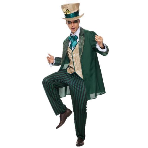Mad Hatter costumes clown suit Party halloween Costumes for Adult