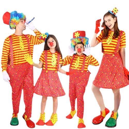 Clown Costume Family Set Party Costumes Kids Girls Halloween Stage Cosplay