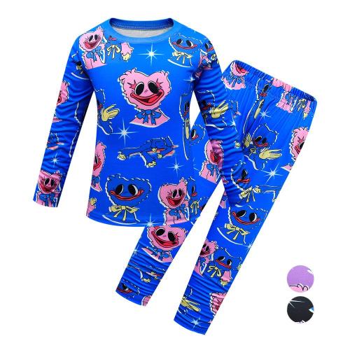 Poppy Playtime Causal Sets Cartoon Long Sleeve Suits for Kids