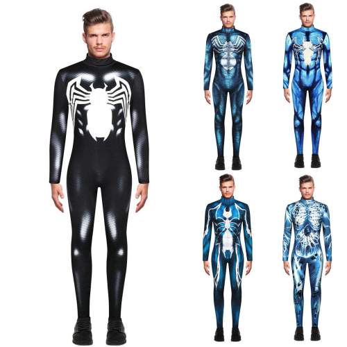 Spider-man Halloween Zentai Bodysuit Jumpsuit Cosplay Costume for Men