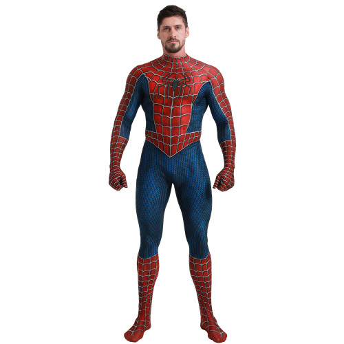 Spiderman Tony Halloween Cosplay Costume Zentai Jumpsuit Outfits Bodysuit For Adult Kids