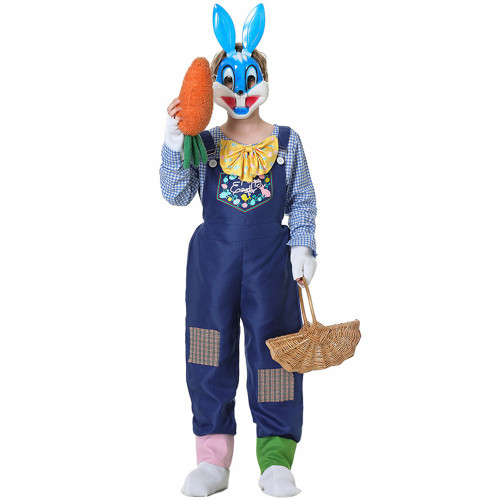 Easter Bunny Judy Family Halloween Carnival Suit Cosplay Costume  Adults Kids