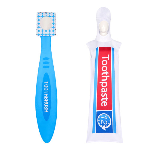 Toothpaste Toothbrush Funny Halloween Cosplay Costume For Adults