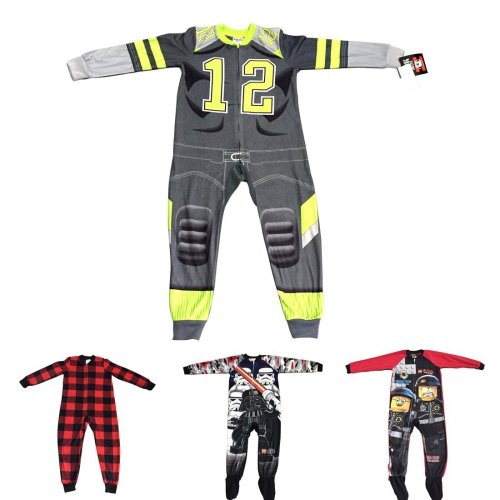 Boys Kids Star Wars Plaid Flapjacks Kid Onesie Baby Union Suit Outfit