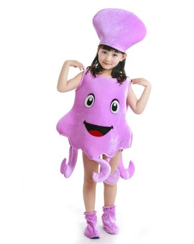 Cartoon Starfish Octopus Children Kids Gift Kigurumi Costume