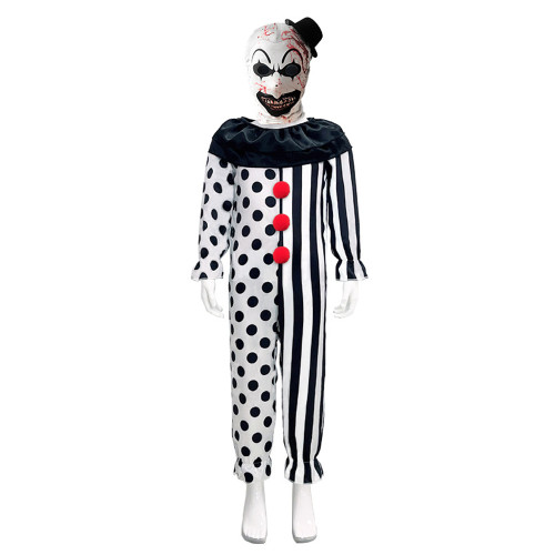 Terrifier Halloween Jumpsuit Carnival Suit Cosplay Costume For Kids