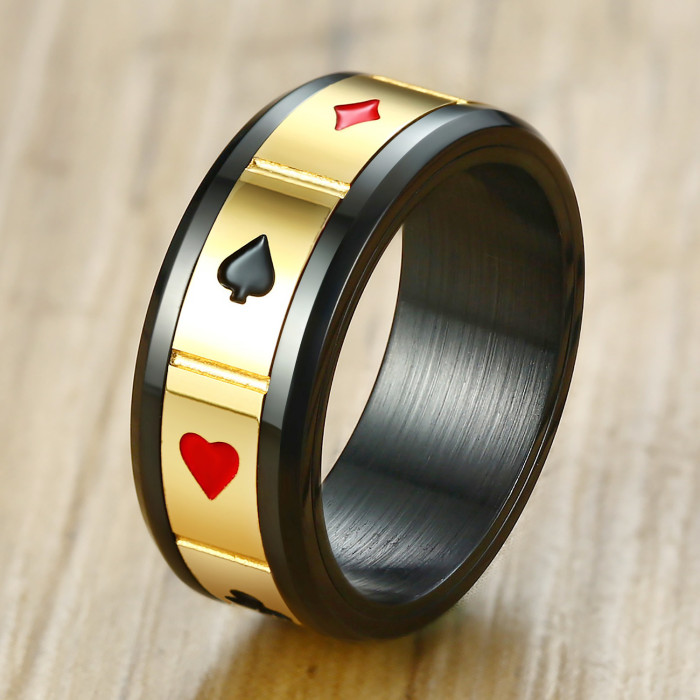 Wholesale 8mm Spinner Stainless Steel Ring