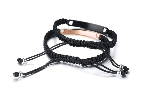 Wholesale Custom Engraving Matching Couples Bracelets