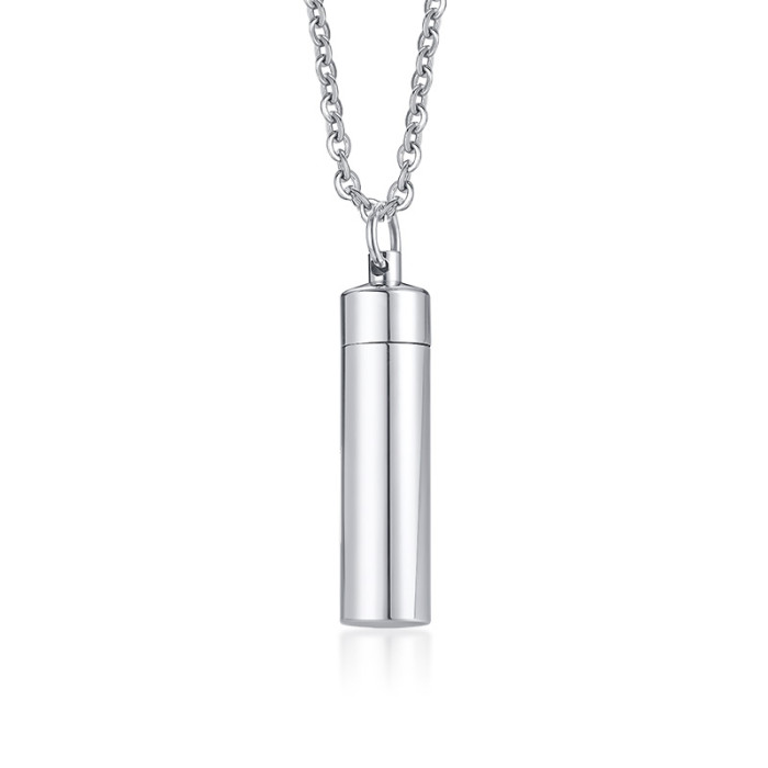 Wholesale Stainless Steel Minimalist Bar Urn Pendant