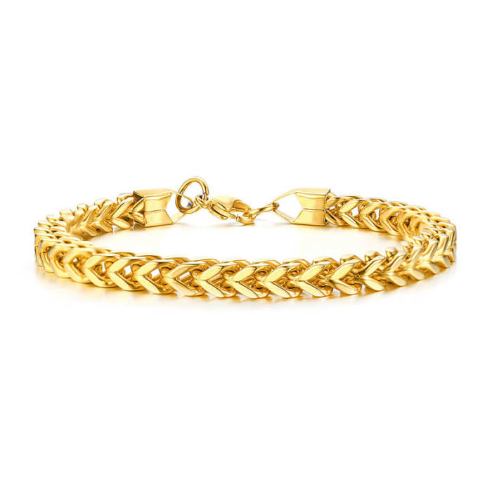 Wholesale Stainless Steel Men's Curb Chain Bracelet