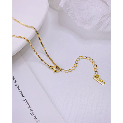 Wholesale Stainless Steel Women Gold Color Necklace