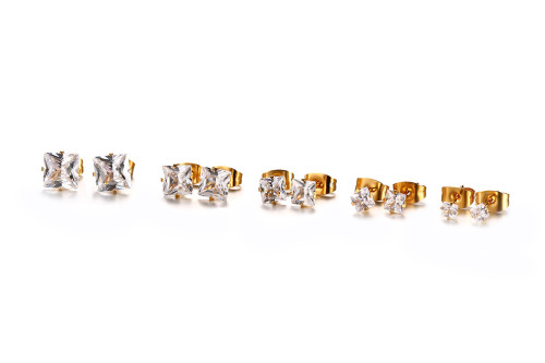 Wholesale Stainless Steel CZ Earrings from China
