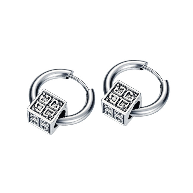 Wholesale Stainless Steel Cool Hoop Earrings For Men