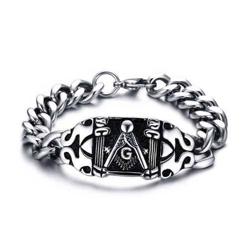 Stainless Steel Mens Masonic Bracelets Wholesale