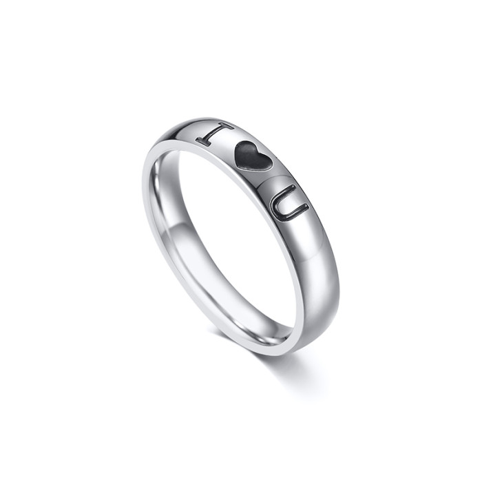 Wholesale Stainless Steel I Love U Ring