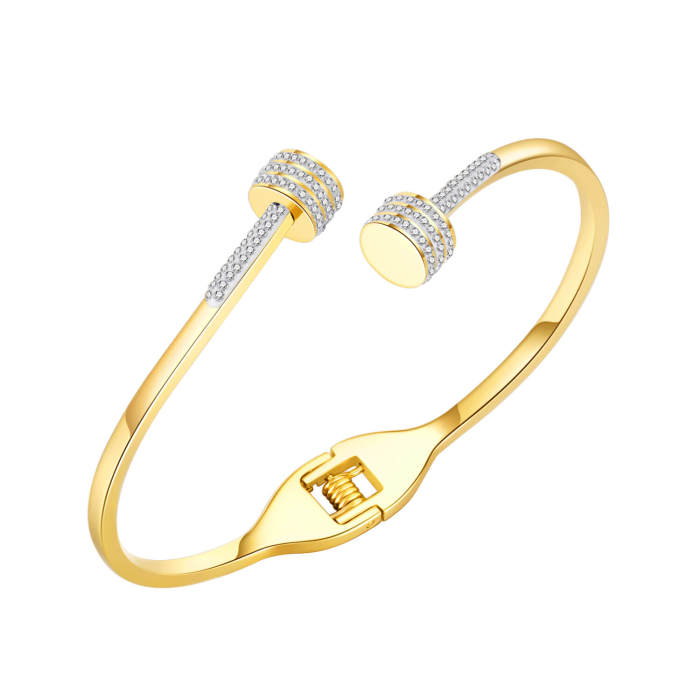 Wholesale Stainless Steel Gold Plated Bangles