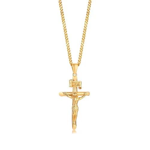 Wholesale Stainless Steel Jesus Cross Pendant