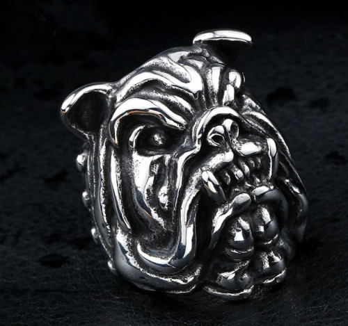 Stainless Steel Bulldog Skull Jewelry for Sale