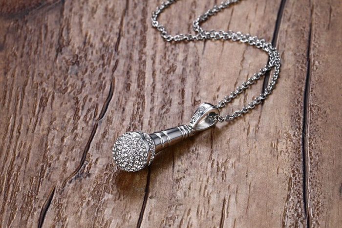 Wholesale Stainless Steel Microphone Pendant