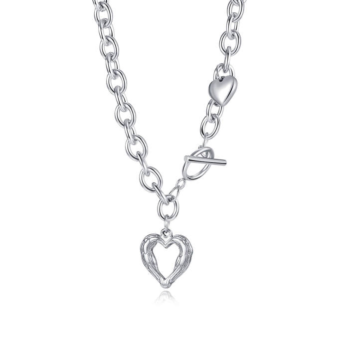 Wholesale Stainless Steel Women Necklace with Heart