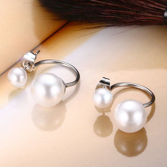 Wholesale Stainless Steel Pearl Stud Earrings for Amazon
