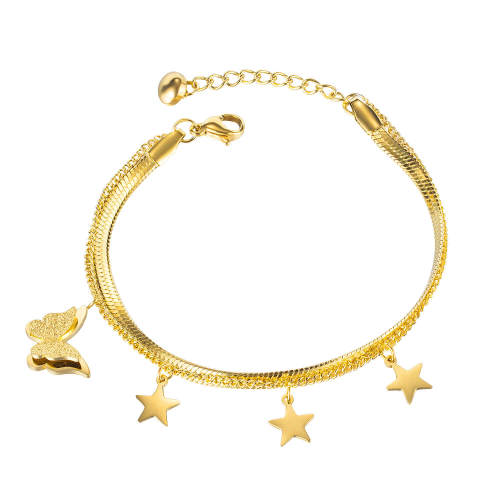 Wholesale Stainless Steel Women Bracelet with Stars