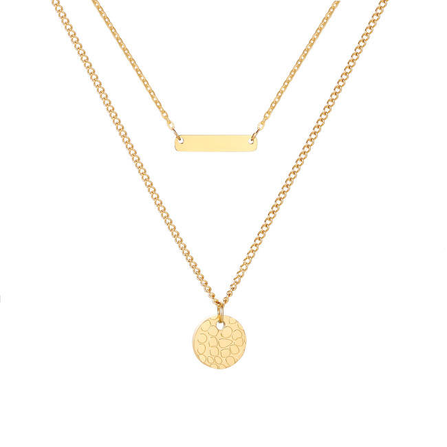 Wholesale Women Stainless Steel Layered Necklace