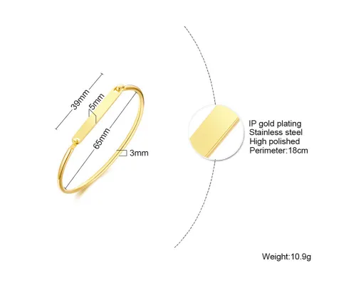 Wholesale Stainless Steel Design Your Own Bangle Charm Bracelet