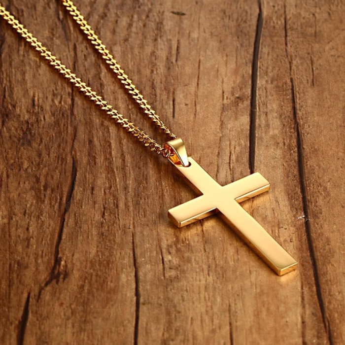 Wholesale Stainless Steel 50MM Cross Pendant