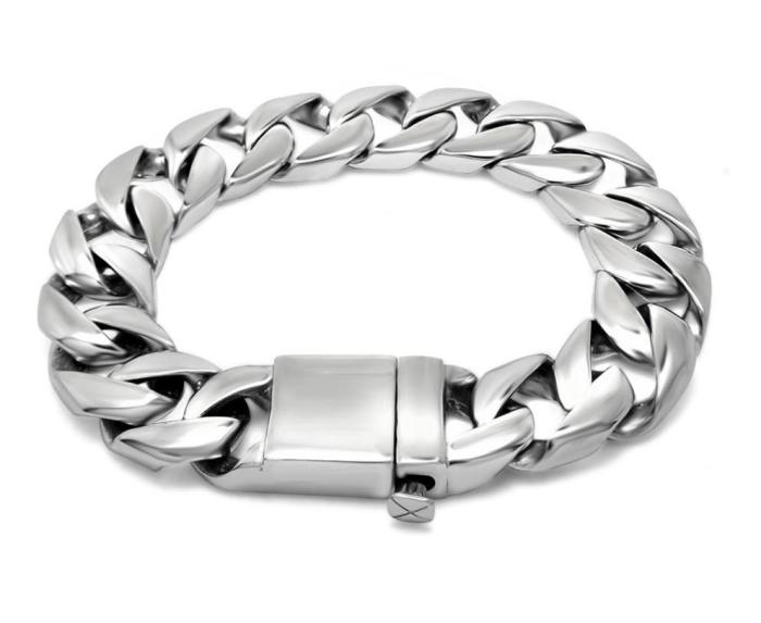 Wholesale Mens Stainess Steel Link Biker Bracelet