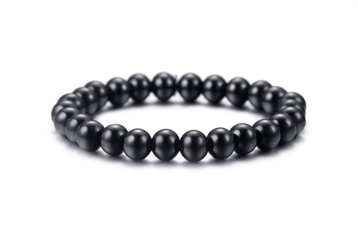 8mm Stainless Steel Beads Bracelet