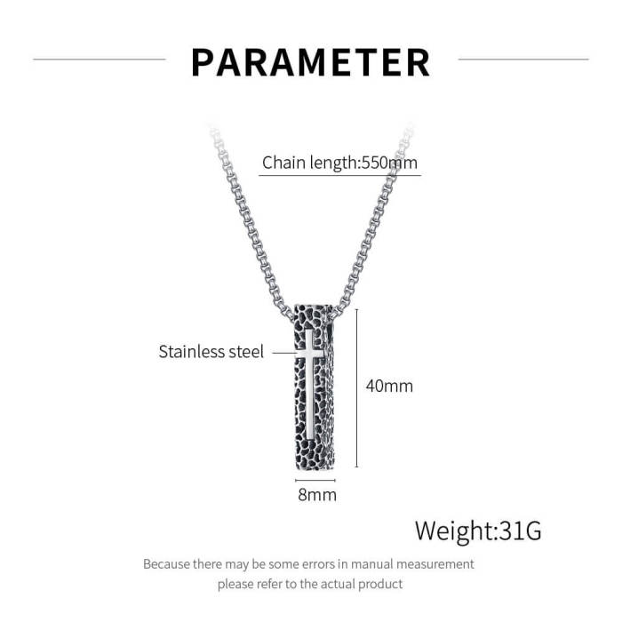Wholesale Stainless Steel Mens Pendant with Cross