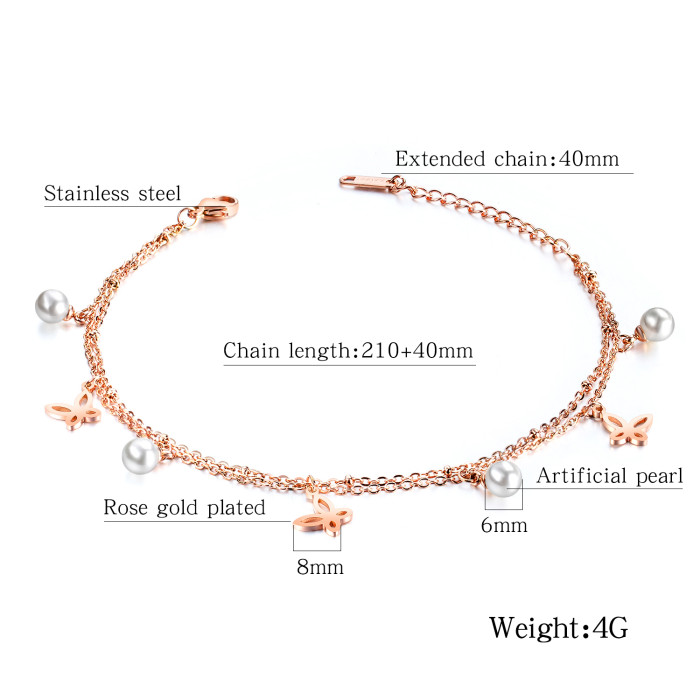 Wholesale Stainless Steel Pearl Rosary Chain by the Foot