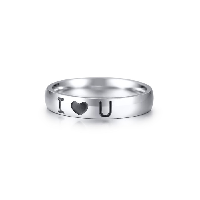 Wholesale Stainless Steel I Love U Ring