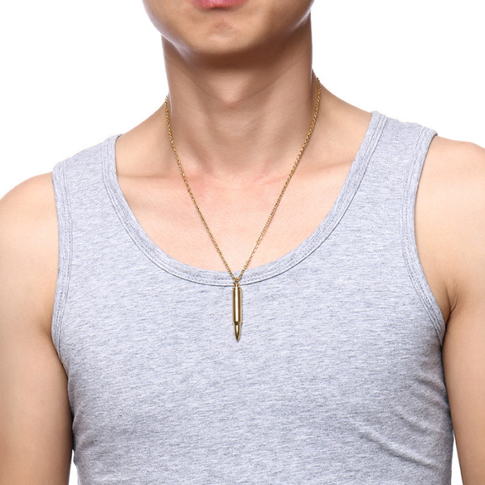 Wholesale Stainless Steel Gold Plated Urn Necklace