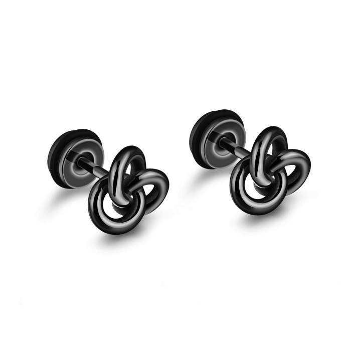 Wholesale Stainless Steel Knote Stud Earrings