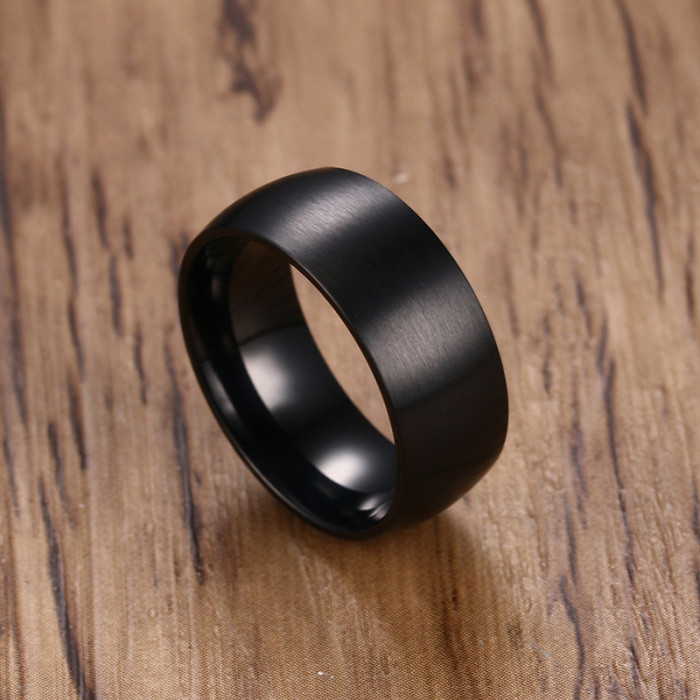 Wholesale Stainless Steel Mens Black Wedding Bands