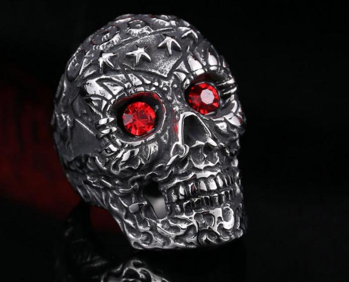 Stainless Steel Jewelry Skull Ring Factory