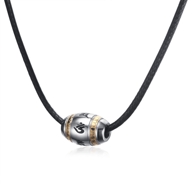 Wholesale Stainless Steel Buddhism Male Pendant Necklace