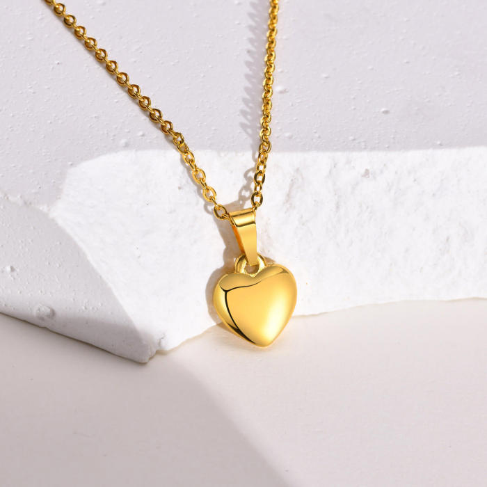 Wholesale Stainless Steel Heart-shaped Necklace