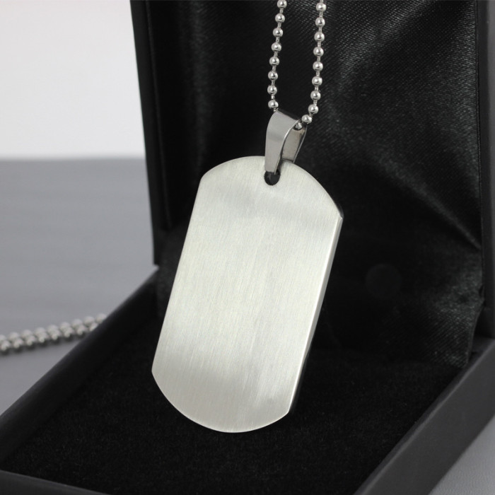 Double Male Sign Laser Etched Gay Pride Stainless Steel Dog tag